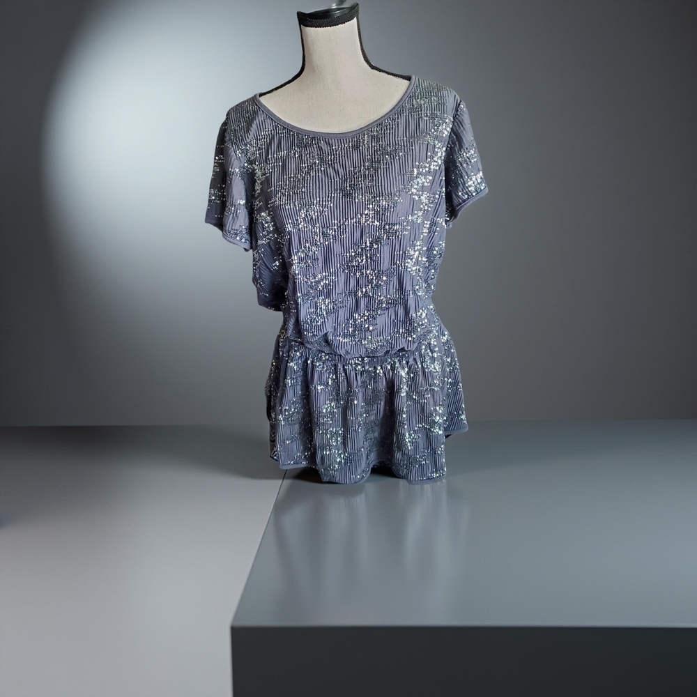 Work then Drinks, With This Sliver Sequin Blouse